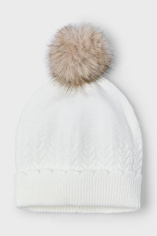 Детска шапка Mayoral бял 10075.6C.Mini.9BYA