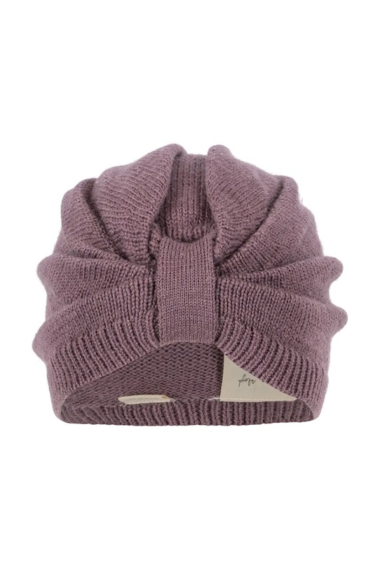 Konges Sløjd czapka wełniana dziecięca LOULI BONNET KS103498.9BYA fioletowy AW25
