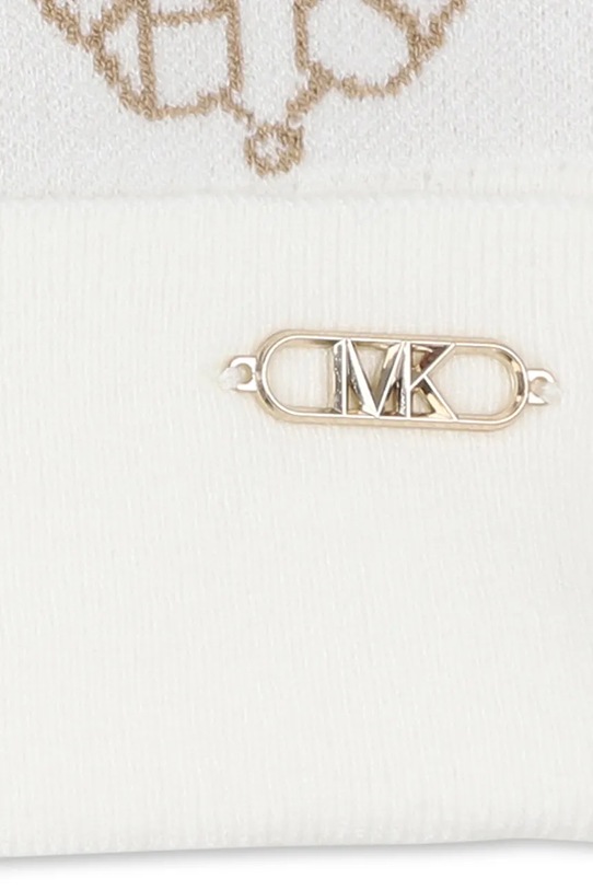 Dziewczynka Michael Kors czapka dziecięca R30520 biały