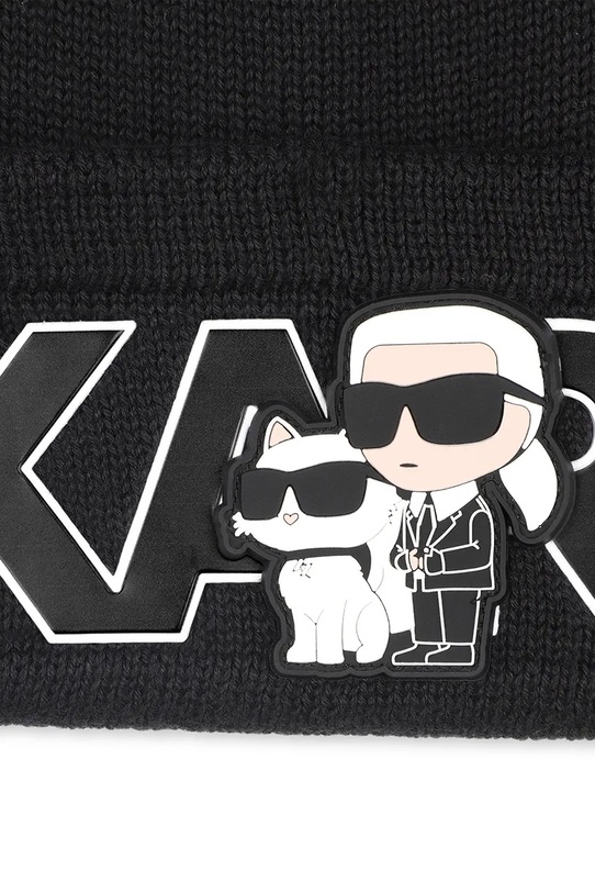 Dievča Detská čiapka Karl Lagerfeld Z31012.56.58 čierna