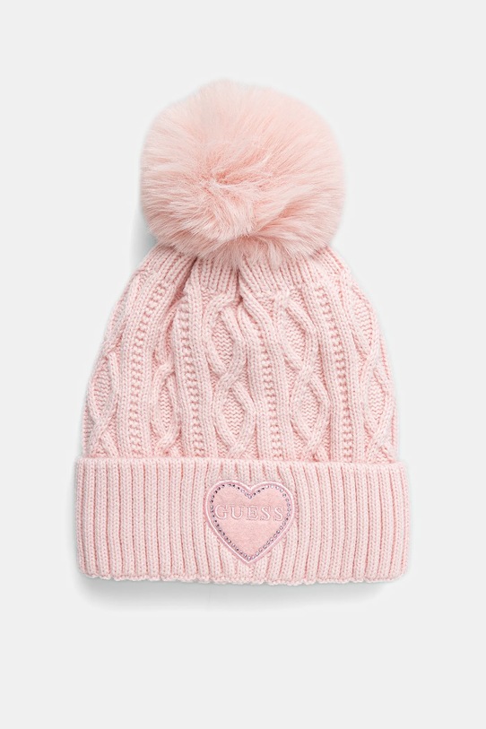 Guess czapka dziecięca aplikacja różowy J4BZ00.Z2QP0.9BYA