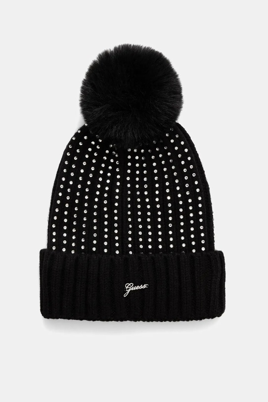 Guess czapka aplikacja czarny J5BZ04.K1370.9BYA
