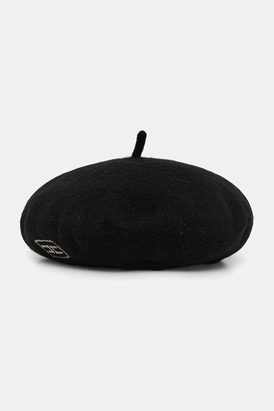 Elisabetta Franchi beret wełniany dziecięcy EFCP028.C.TV062 czarny AW25