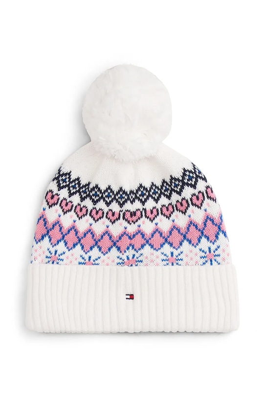 Дитяча шапка Tommy Hilfiger KG0KG09040.9BYA білий AW25