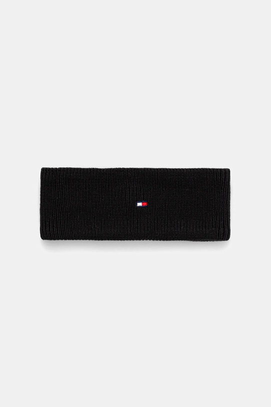 Tommy Hilfiger opaska dziecięca bawełna czarny AU0AU01779.9BYA