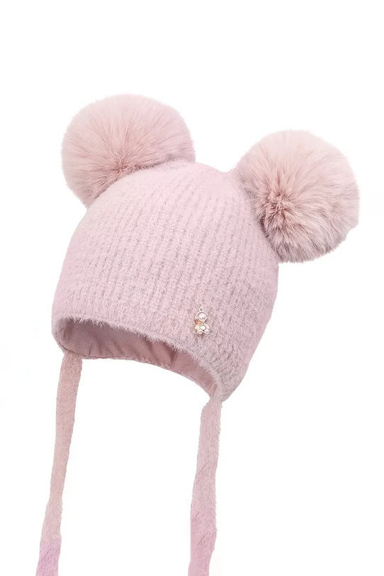Детская шапка с добавлением шерсти Jamiks CERENA IIA средней плотности розовый CERENA.IIA.N.g.JZI013.G