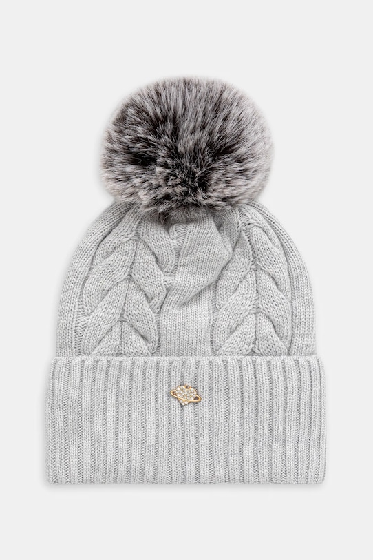 Jamiks czapka z wełną dziecięca DRACO II gruba szary DRACO.II.Na.gl.JZI246.G