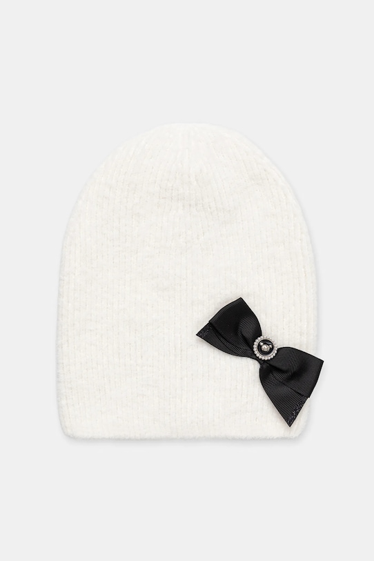 Jamiks czapka z wełną dziecięca JUSTINE cienka biały JUSTINE.Nak.gl.JZI213.G