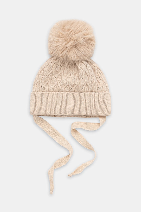 Jamiks czapka z wełną dziecięca LAURINA II cienka beżowy LAURINA.m.II.N.JZI099.G
