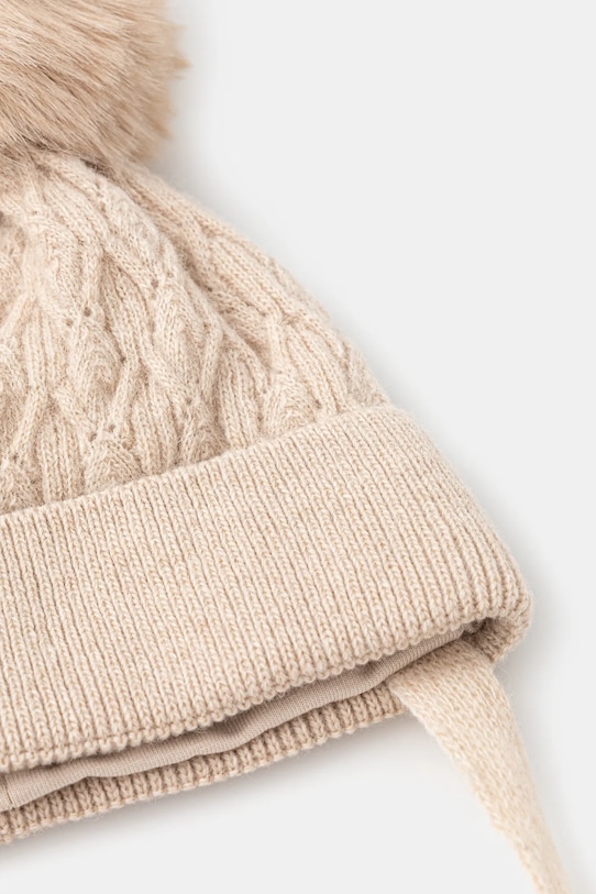 Jamiks czapka z wełną dziecięca LAURINA II LAURINA.m.II.N.JZI099.G beżowy AW25