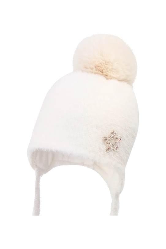 Jamiks czapka OMAROSA II z dodatkiem wełny beżowy OMAROSA.II.N.g.JZI202.G