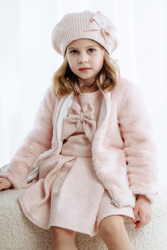 Dětský baret Jamiks středně silná růžová ROSA.Nakr.glo.JZI287.G