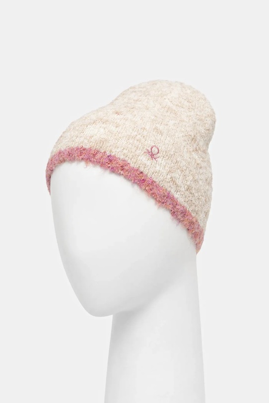 Dziewczynka United Colors of Benetton czapka dziecięca 67NDCA02W.G.Seasonal beżowy