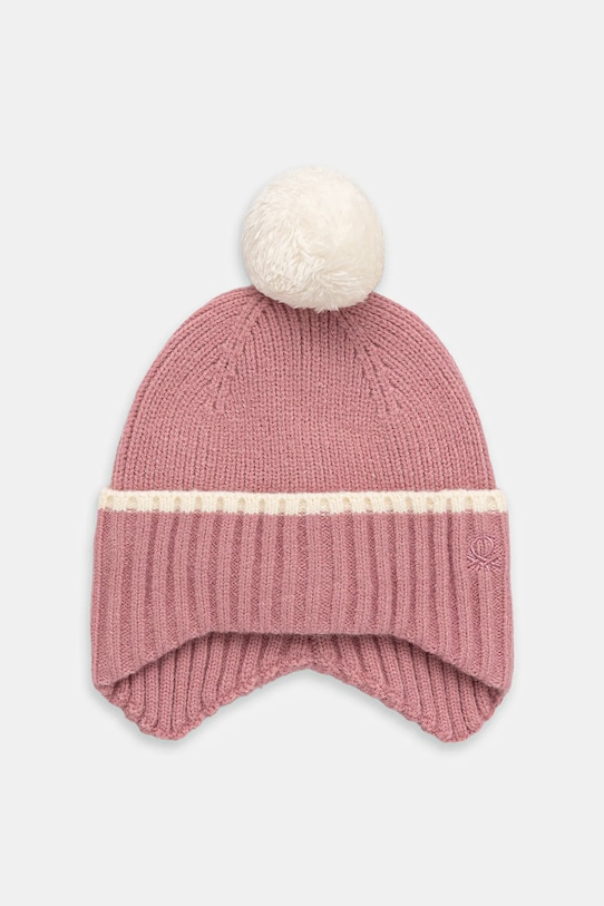 United Colors of Benetton czapka dziecięca pozostałe różowy 6N1KGA01N.G.P.Seasonal