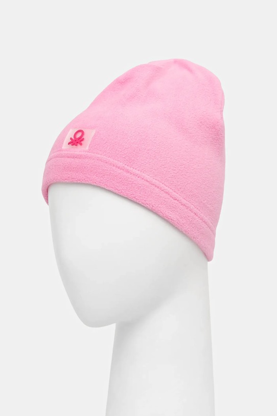 Dziewczynka United Colors of Benetton czapka dziecięca 6U87GA01M.P.Seasonal różowy