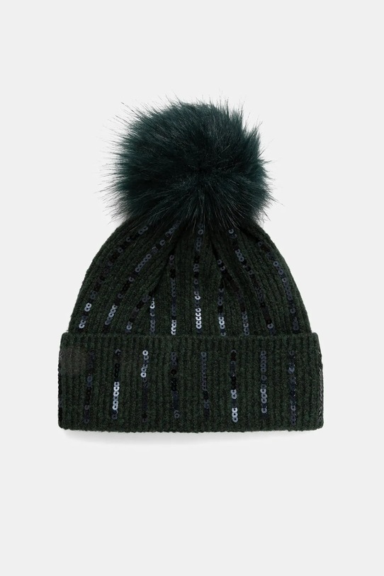 Παιδικός σκούφος United Colors of Benetton απλικέ πράσινο 65W8CA02X.G.Seasonal