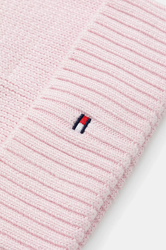 Хлопчик Дитяча бавовняна шапка Tommy Hilfiger AU0AU01526.9BYA рожевий