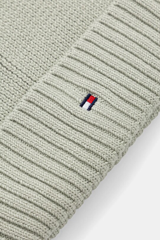 Хлопчик Дитяча бавовняна шапка Tommy Hilfiger AU0AU01526.9BYA зелений