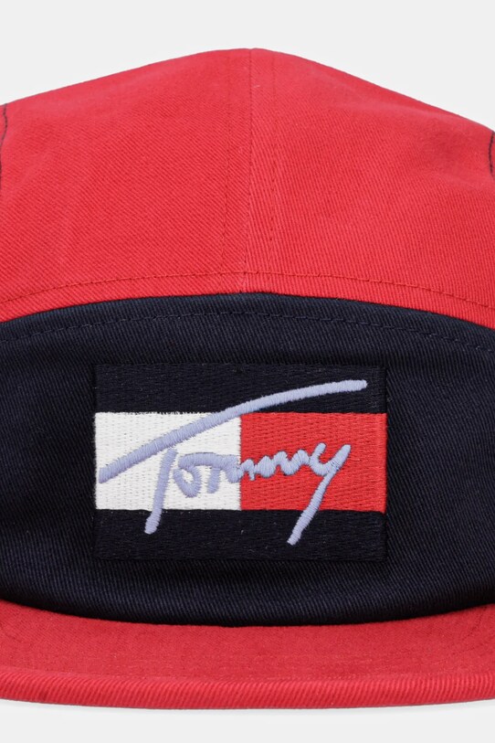 Детская хлопковая кепка Tommy Hilfiger AU0AU01982.9BYA тёмно-синий AW25