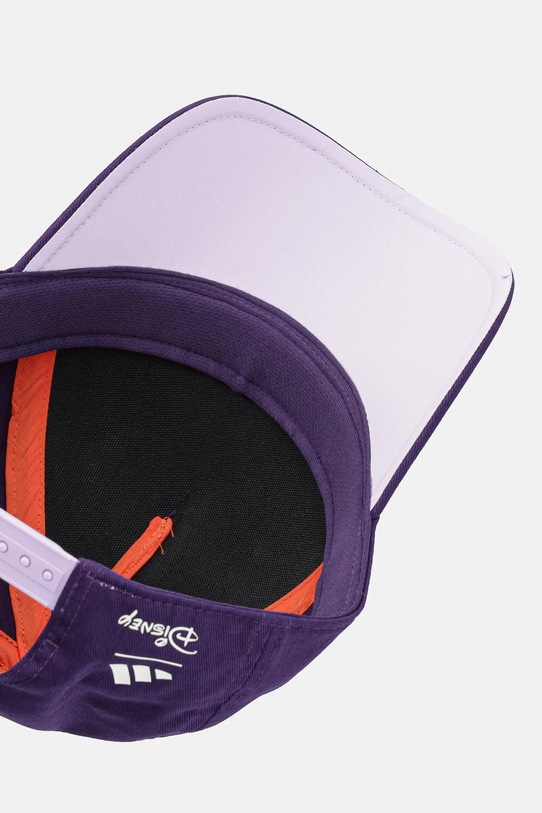 adidas Performance czapka z daszkiem bawełniana dziecięca fioletowy JM1831