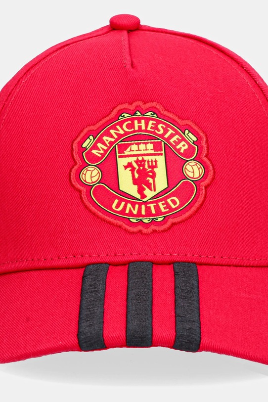 adidas Performance șapcă din bumbac pentru copii Manchester United JV5888 rosu AW25