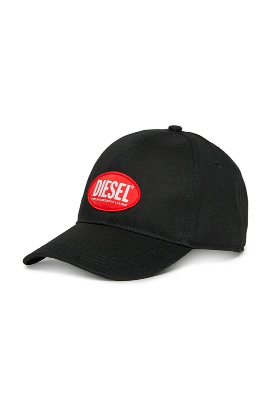 Diesel czapka z daszkiem bawełniana dziecięca FCORRYJACQWASH HAT czarny J02336