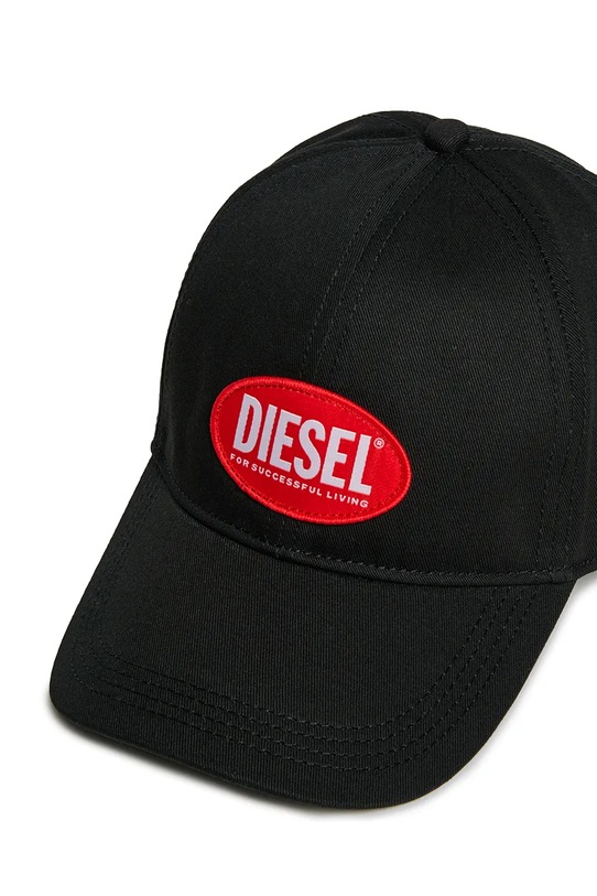 Chłopiec Diesel czapka z daszkiem bawełniana dziecięca FCORRYJACQWASH HAT J02336 czarny