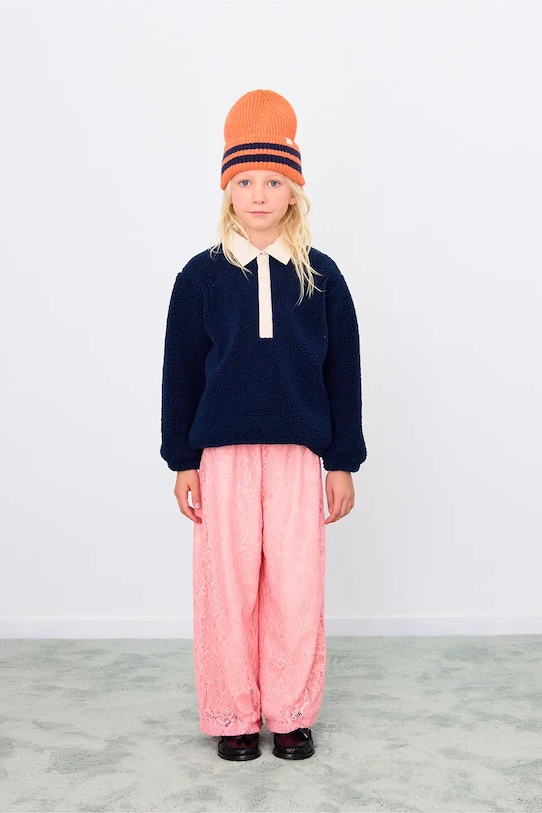 Tinycottons czapka STRIPES BEANIE AW25.110 pomarańczowy AW25