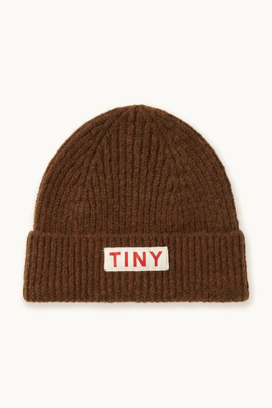 Tinycottons czapka dziecięca SOLID BEANIE AW25.140 brązowy AW25