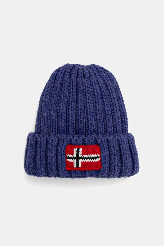 Шапка с примесью шерсти Napapijri SEMIURY плотний голубой NP0A4GMHB3B1