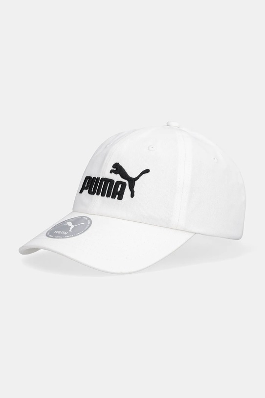 Puma czapka z daszkiem bawełniana ESS NO.1 LOGO BB Cap Jr aplikacja biały 026554