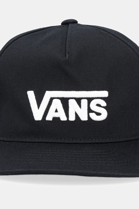 Vans czapka z daszkiem bawełniana dziecięca Drop V Logo Snapback VN000Q19BLK1 czarny AW25