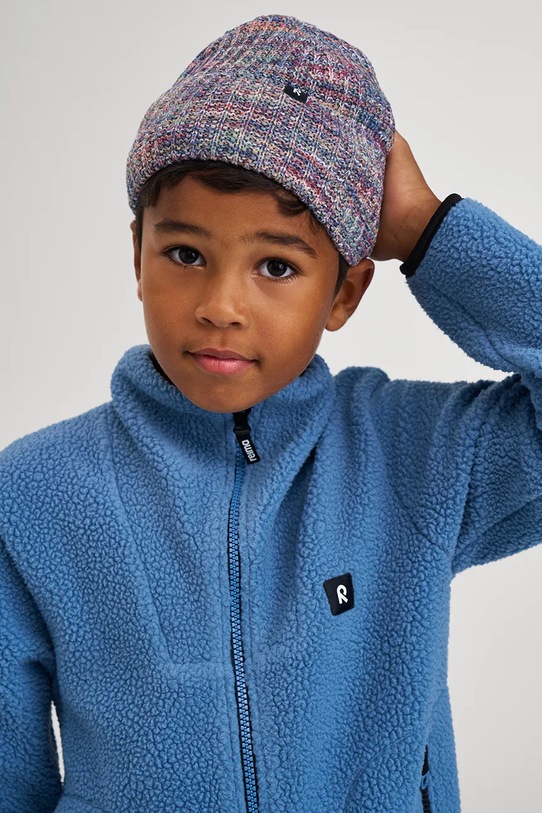 Детска вълнена шапка Reima Tikkana виолетов 5300313A.9BYA