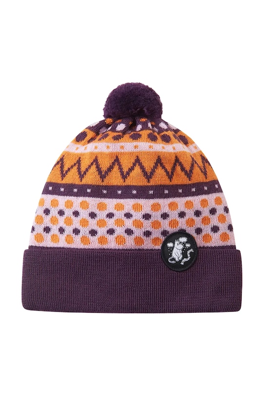 Reima czapka dziecięca Moomin Flinga 5300133C.9BYA fioletowy AW25