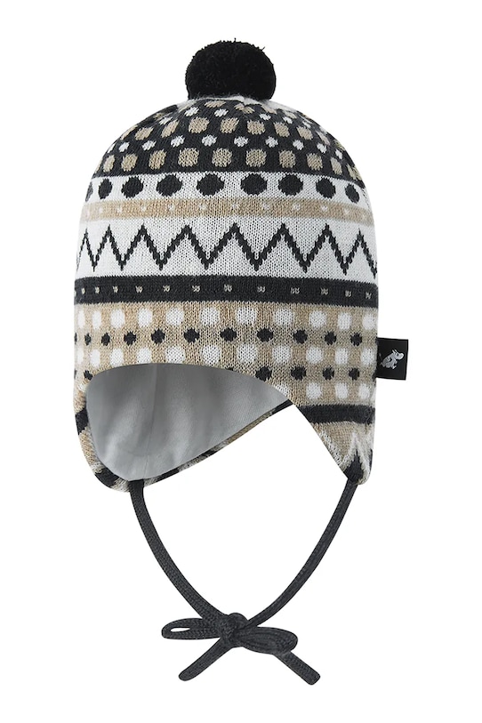 Reima czapka dziecięca Moomin Yngst wełna czarny 5300201C.9BYA