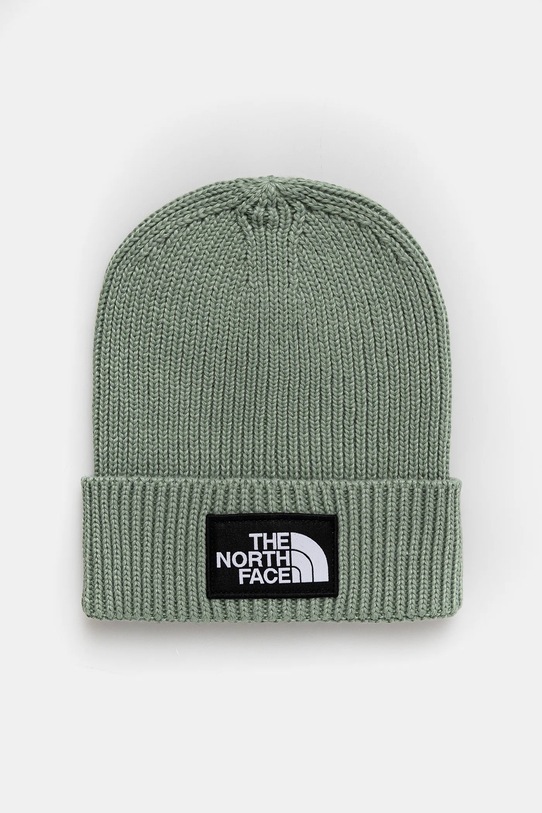 Dječja kapa The North Face KIDS TNF LOGO BOX CUFFED BEANIE zelena NF0A8CGUBQ11