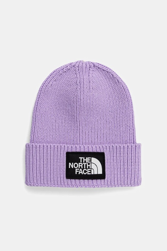 The North Face berretta per bambini KIDS TNF LOGO BOX CUFFED BEANIE violetto NF0A8CGUQZI1
