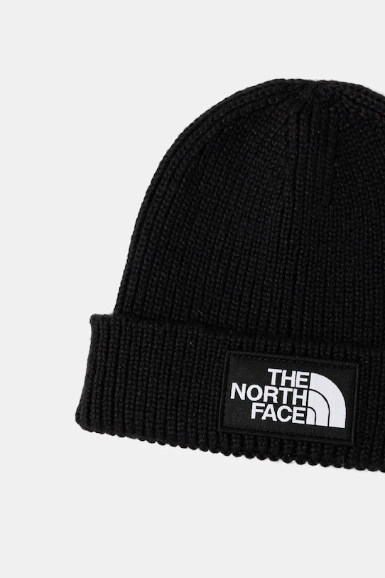 The North Face căciulă copii BABY LOGO BOX BEANIE NF0A8F1JJK31 negru AW25