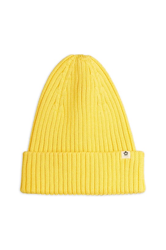 Mini Rodini czapka bawełniana dziecięca 25765103 żółty AW25