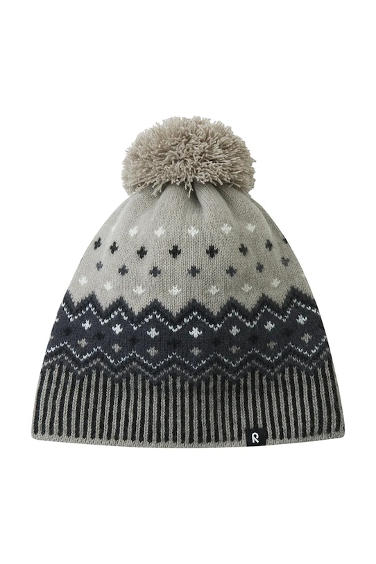 Момче Детска шапка с вълна Reima Pohjoinen 5300021C.9BYA сив