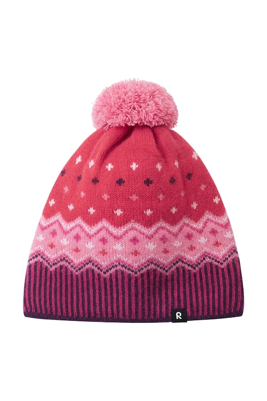 Chłopiec Reima czapka z dodatkiem wełny dziecięca Pohjoinen 5300021C.9BYA fioletowy