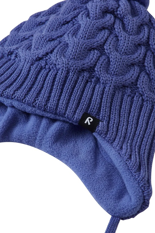 Chłopiec Reima czapka z dodatkiem wełny dziecięca Paljakka 5300035C.9BYA fioletowy