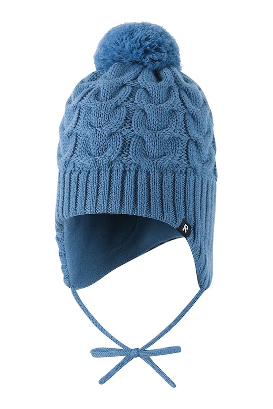 Dětská čepice s příměsí vlny Reima Paljakka středně silná modrá 5300035C.9BYA