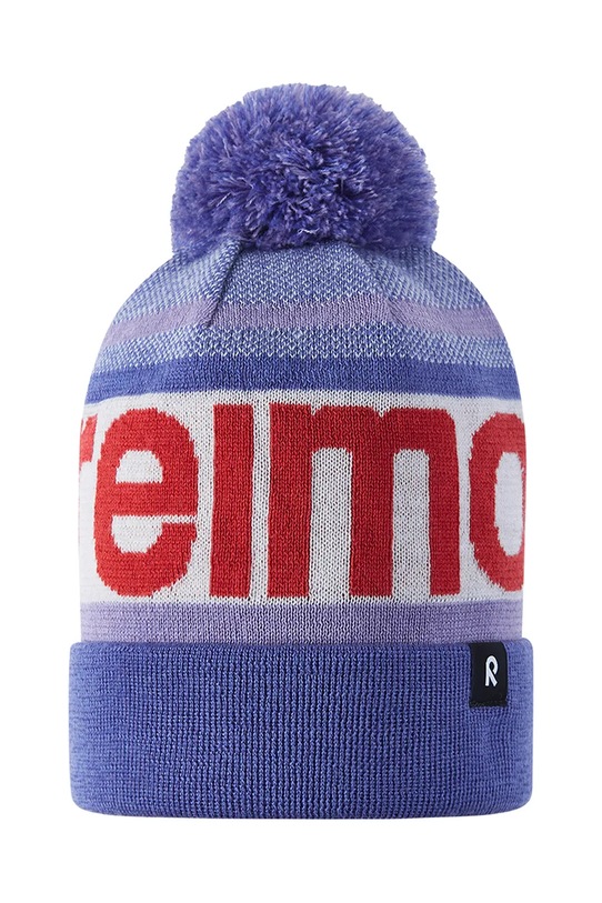 Reima czapka z dodatkiem wełny dziecięca Taasko średniej grubości fioletowy 5300058B.9BYA