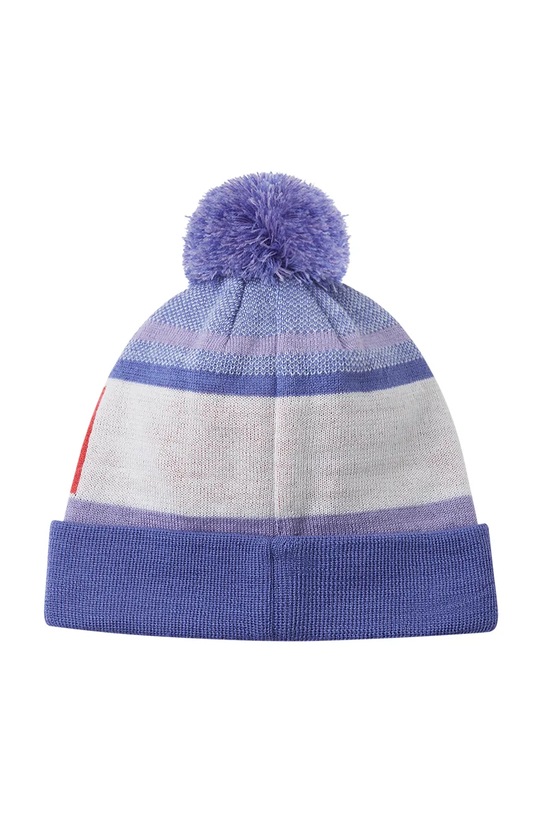 Chłopiec Reima czapka z dodatkiem wełny dziecięca Taasko 5300058B.9BYA fioletowy