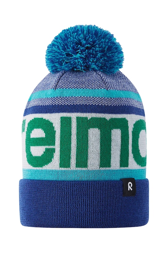 Reima czapka z dodatkiem wełny dziecięca Taasko 5300058B.9BYA granatowy AW25