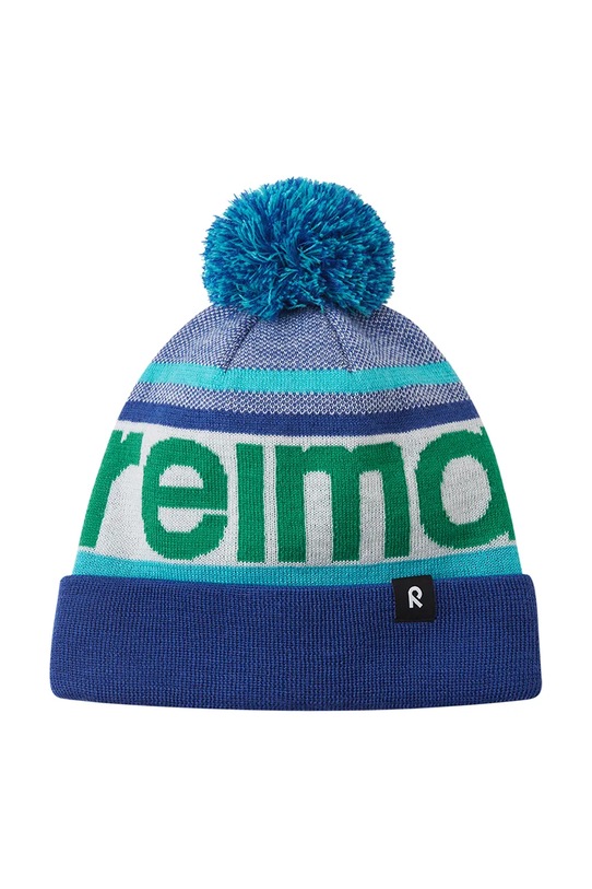 Chłopiec Reima czapka z dodatkiem wełny dziecięca Taasko 5300058B.9BYA granatowy