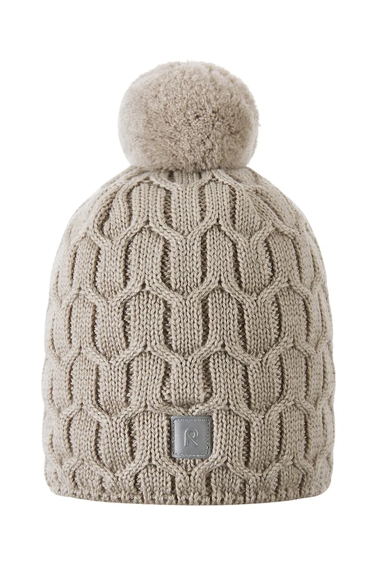 Reima czapka wełniana dziecięca Nyksund wełna beżowy 5300066B.9BYA