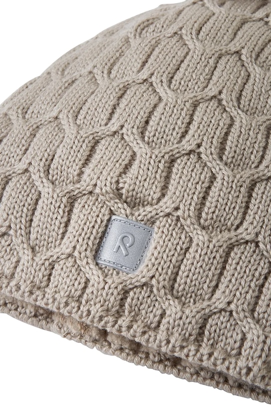 Reima czapka wełniana dziecięca Nyksund beżowy 5300066B.9BYA