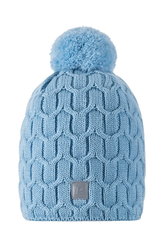 Дитяча вовняна шапка Reima Nyksund вовна блакитний 5300066B.9BYA